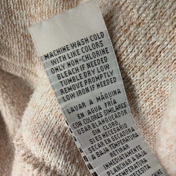 Thread & Supply Peachy Tan Moonlight Fleece Knit Jacket Size Large - Picture 9 of 9